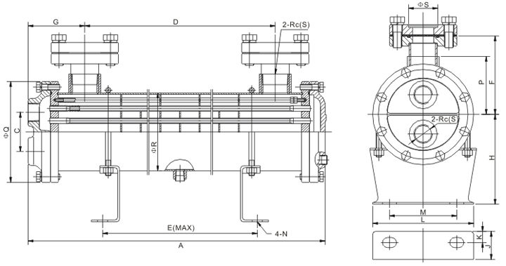 Water-cooled Heat Exchanger of FC(Y) Series(图1)